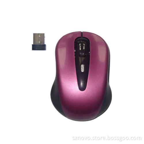 2.4G Wireless Optical Fashion Ergonomics Mouse (NV-M826RF)